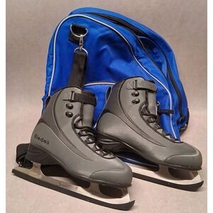 Riedell Soar Adult Figure Ice Skates ONYX  Men's Size 10 NEW With Carry Bag